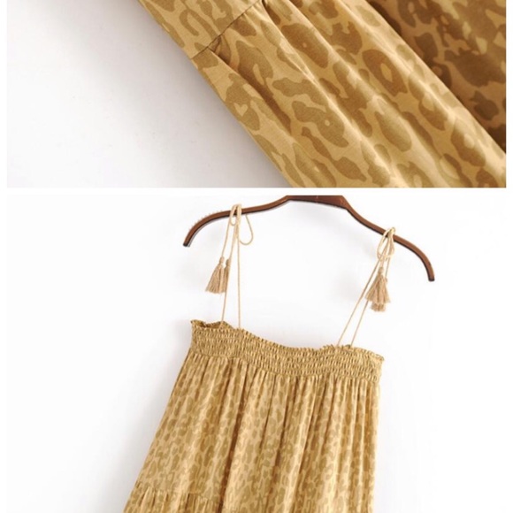 Boho Amalíe Maxi Shift Dress In Soft Dandelion - Picture 2 of 6